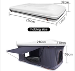 216*130*105CM Color Gray Waterproof PU3000MM Coated Polyester Hard Shell Roof Top Tent supplier