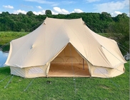 400*600*300CM Beige Color Cotton Canvas Single Layer Camper Emperor Bell Tent supplier