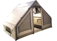 300X200X200CM Canvas Inflatable Glamping Tent House Double Layer Beige Cotton supplier