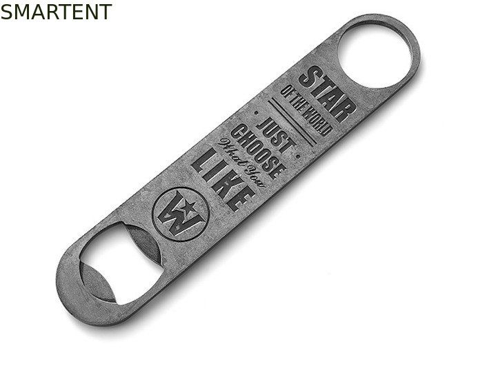 Stamping Stainless Steel Bottle Opener With Logo Lathe Machining 175*35mm supplier