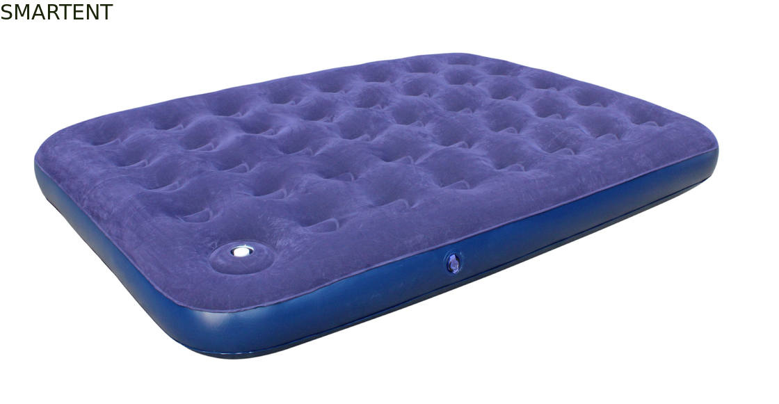 PVC Double Flocked Airbed 191x137x22cm Twin Bed Air Mattress 300kg max supplier