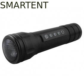 Professional 5V Black Music LED Camping Torch Hiking Flashlight Support MP3 Player supplier