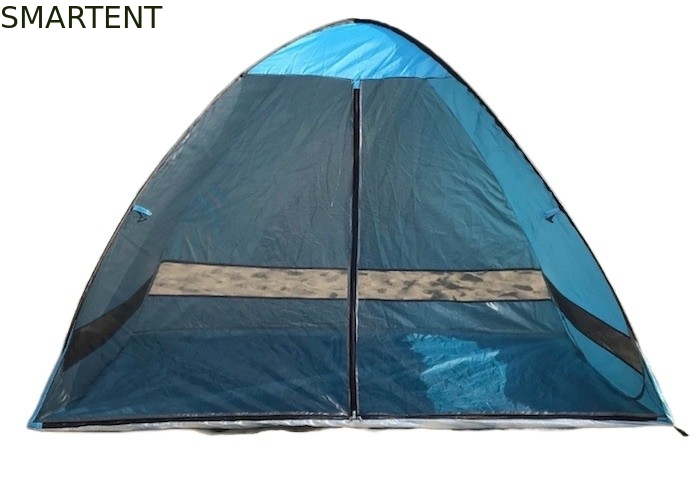 210*120*130CM Blue Silver Coated Polyester Outdoor Camping Beach Pop Up Tents supplier