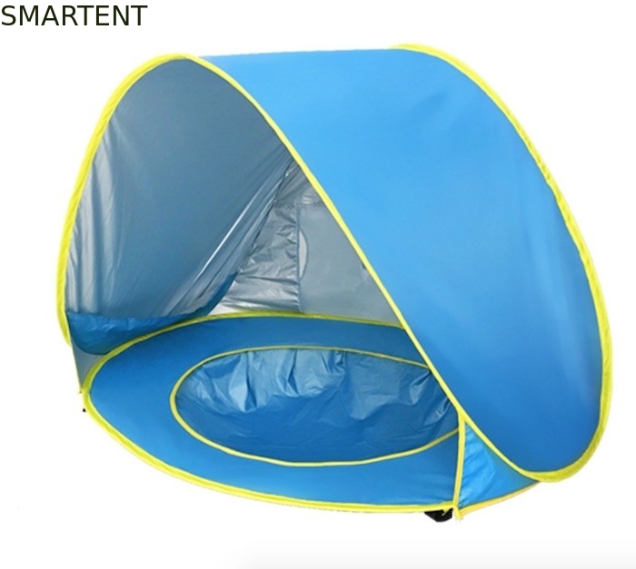 Custom 190T Silver Coloated Polyester Pop Up Tent For Baby Play 120 X 80 X 70CM supplier