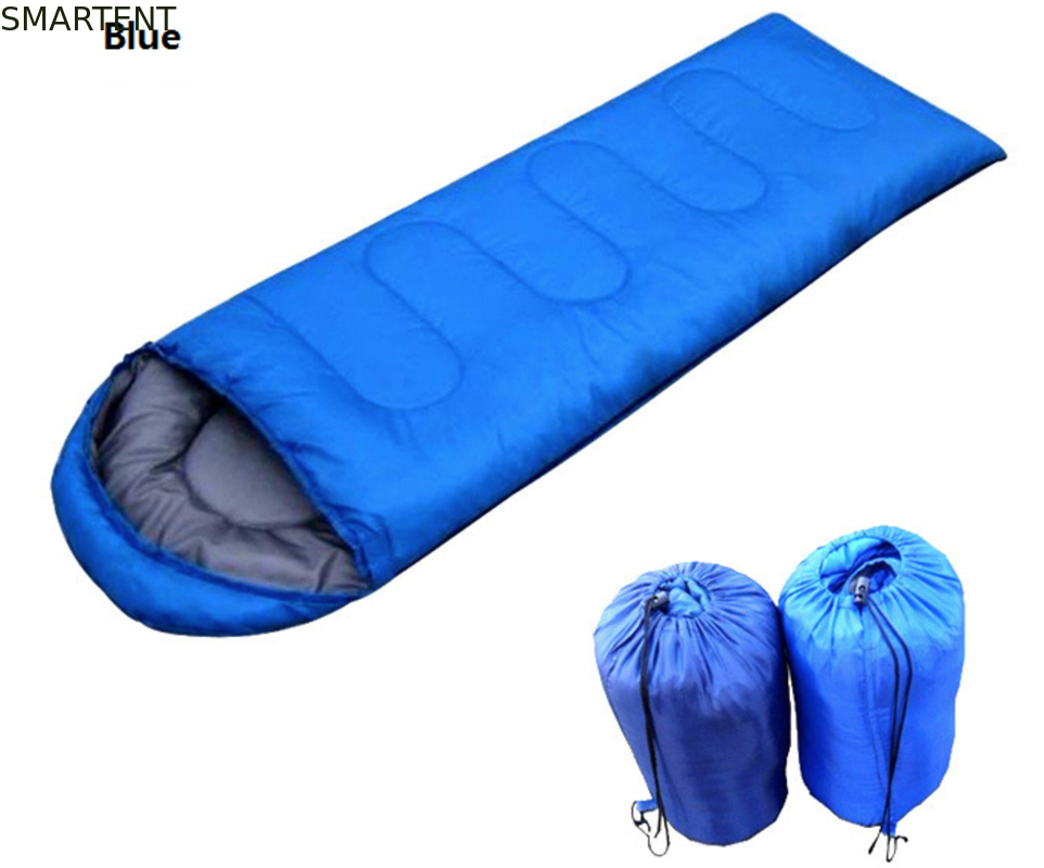 Small Hooded Emergency Thermal Sleeping Bag 4 Season Blue Red 210X75CM supplier