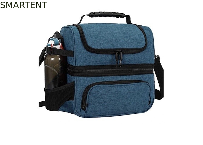 Outdoor Custom Cool Camping Waterproof Blue Color Coated Polyester Insulated Picnic Cooler Bag supplier