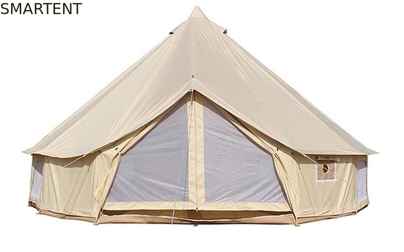 3 X 2M Outdoor Camping Canopy 285G Color Beige Cotton Canvas Bell Tent supplier