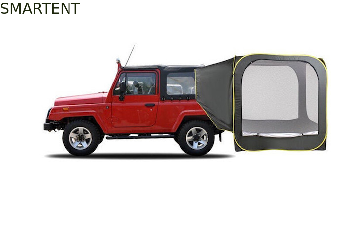 200*200*200CM Green Waterproof 1500MM PU Coated 210T Polyester Pop-Up Outdoor Camping SUV Car Rear Tent supplier