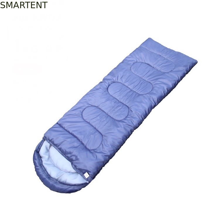 Blue Waterproof 190T Polyester Outdoor Mountain Sleeping Bag 210*75CM supplier