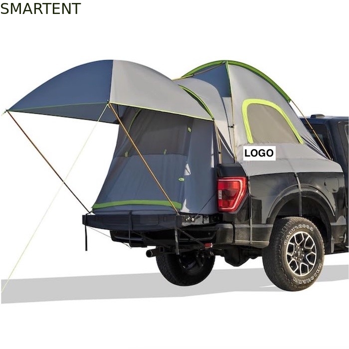 90.5 x 63 x 67''Inch 2-Person Custom Green Waterproof PU2000 Polyester Lightweight Portable Pickup Truck Tent supplier