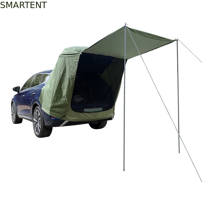 200*120*240CM Army Green Waterproof Silver Coated Polyester 210D SUV Camping Tent Easy Setup 2 Person UV Protection supplier