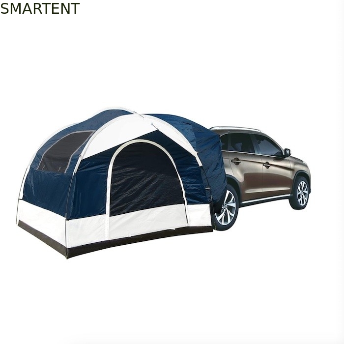 2.44*2.44*2.19M 6 Person Blue Waterproof Coated Polyester Car Camping Tent With 2 Windows 4 Season Quick Setup supplier