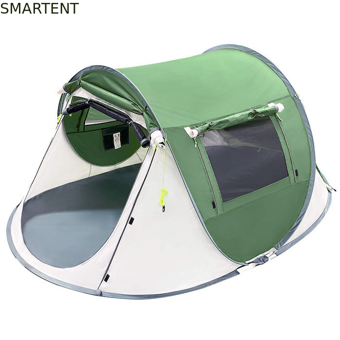 2 Person 245*148*100CM Green Waterproof Polyester Outdoor Camping Spacious Pop Up Boat Tent With Mesh Ventilation supplier