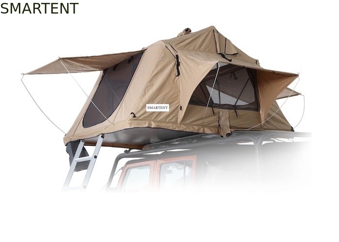2~4 Person Waterproof 600D Heavy Duty Rip Stop Polyester Roof Top Tent With Quick 15 Minutes Set Up And UV Protection supplier