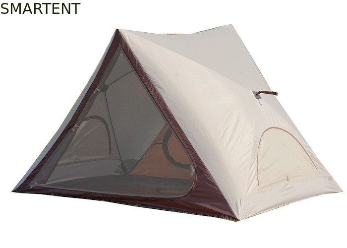 150X200X130CM Outdoor Portable Waterproof PU2000MM Coated 210T Polyester Triangle Shape Design Pop Up Camping Tent Fully Automatic Quick-Opening Beach Canopy supplier