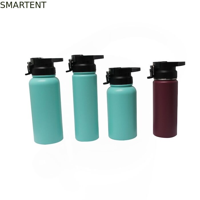 Flip-top Lid Outdoor Activity Customized 304 Stainless Steel Large Mouth Multi-Capacity Vacuum Insulated Flask Green Thermoses Workout Water Bottle Outdoor Enthusiasts supplier