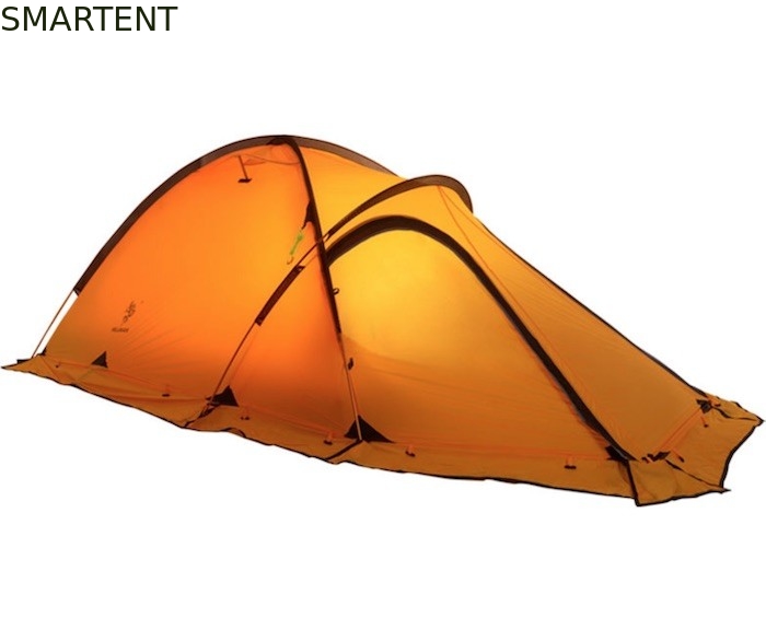 Cozy Outdoor Camping Tents Orange PU8000mm Coated 360T Nylon Ripstop Aluminum Frame Canopy supplier
