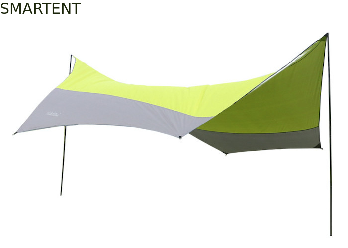 Outdoor Fashion Green Color 5*5 Meters Camping Sky Tent Waterproof PU3000mm Coated 190T Polyester Fit For 5~8 Person supplier