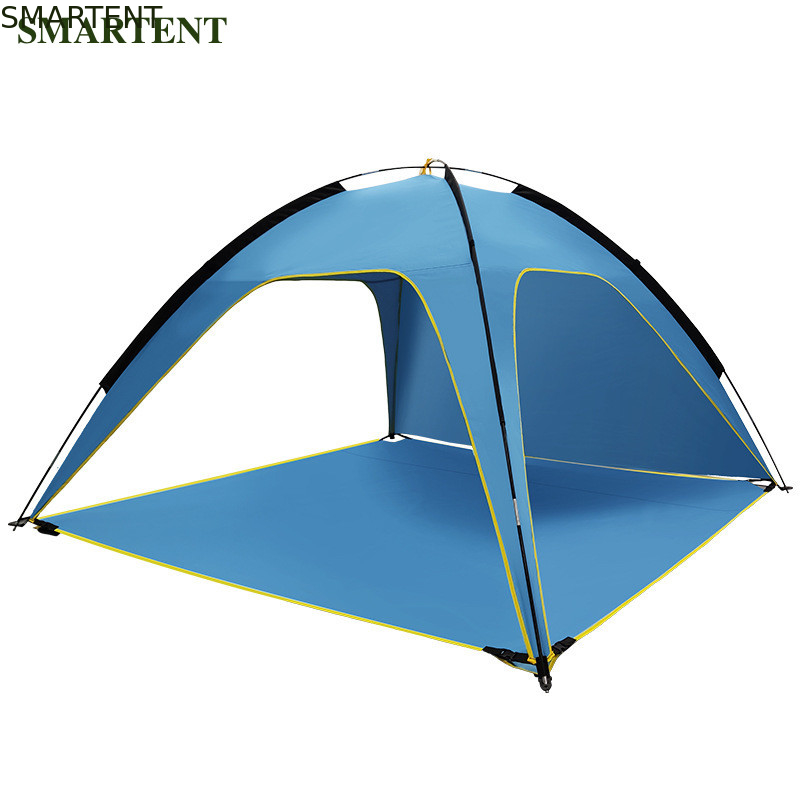 Festival Best Sell Fashion Custom Portable Blue Color Silver Coated 190T Polyester Pop Up Beach Shelter 210*210*130cm supplier