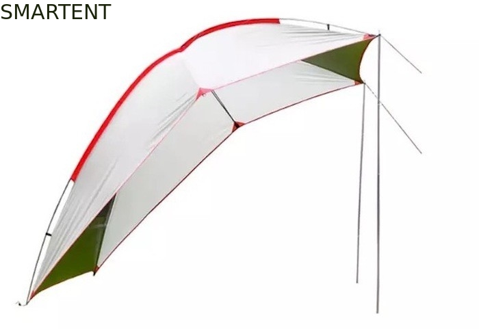 210D PU3000MM Outdoor Roof Top Tent White Camping Car Side Awning Rooftop supplier