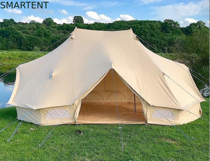 400X600X300CM Beige Cotton Canvas Outdoor Camping Tents Emperor Bell Tent Single Layer supplier