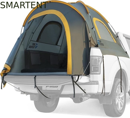 Outdoor 2.17*1.60*1.70M Grey PU2000 Waterproof Polyester 2Person Pickup Camping Tent With Fiberglass Pole