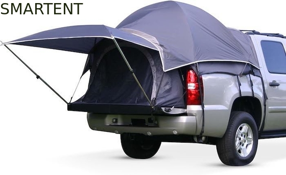 72''Inch Grey Pickup Camping Tent 4-Season 2-Person Fiberglass Pole Waterproof Coated Polyester With Mesh Windows