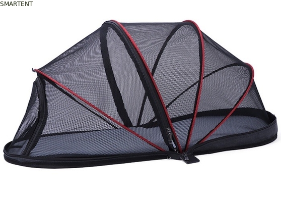 Outdoor Portable Easy Up Folding 40X41X82CM Ventilation Nylon Mesh Cozy Dog Tent Black Cute Pet Shelter