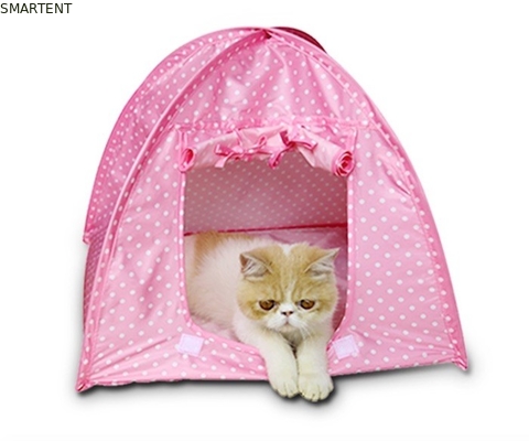 Lightweight Colorful Polyester Waterproof Cat Tent Cute Pet Supplies 43x43x41cm